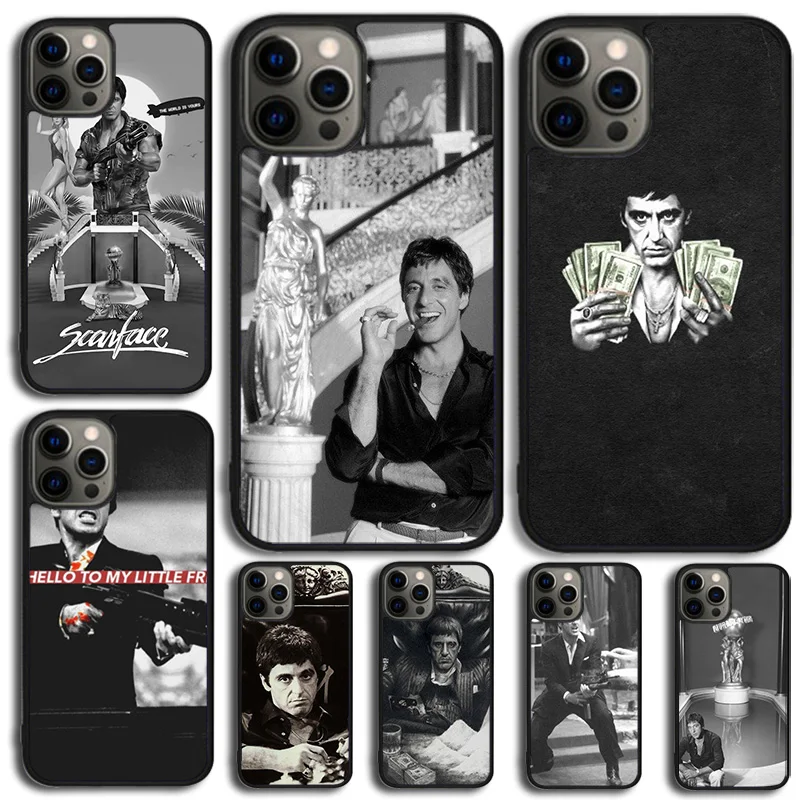 Защитный чехол Scarface для iPhone 15 14 SE 2020 XR XS 11 12 13 Mini Pro MAX 6 7 8 Plus