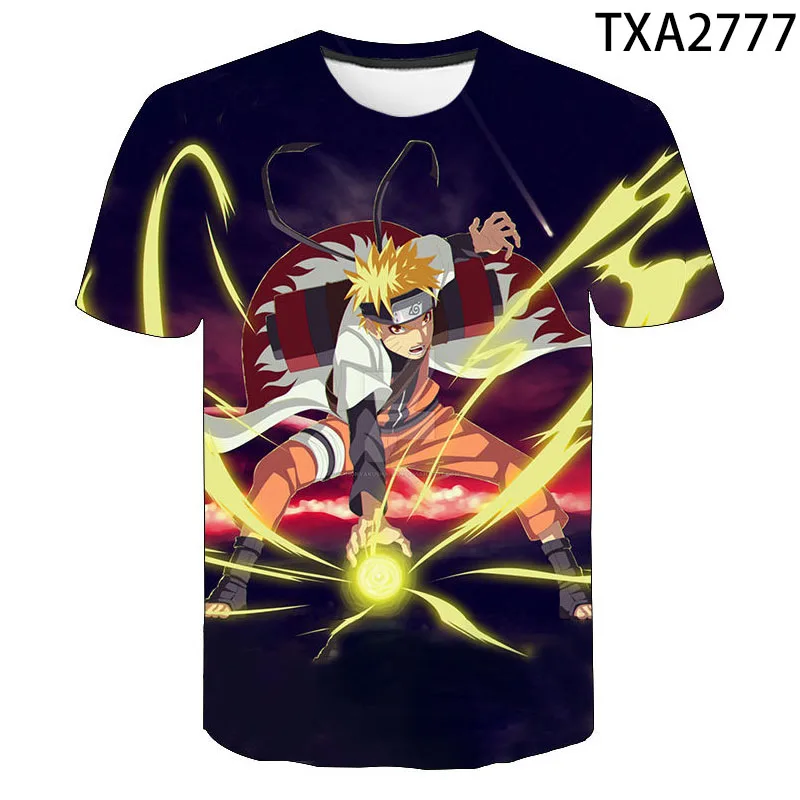 

2022 Summer New Men's and Women's T-Shirts 3D Printing Japanese Anime Kakashi Children's Casual Fashion Top