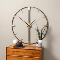 minimalist large wall clock modern design luxury art silent wall clock mechanism living room reloj de pared home decoration 50