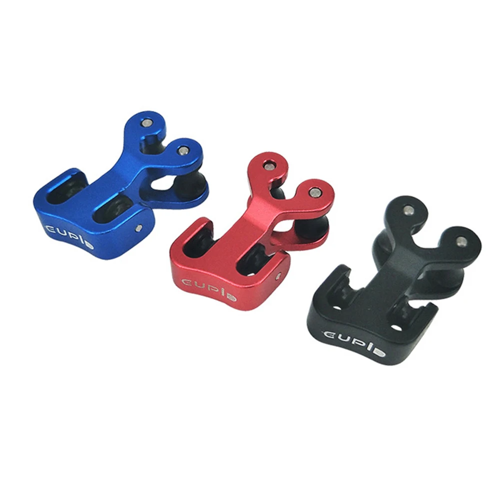 

Aluminum Alloy Roller Cable Slide Bow String Splitter Roller Slide Replacement Bowstring Separator Arrow Pulley