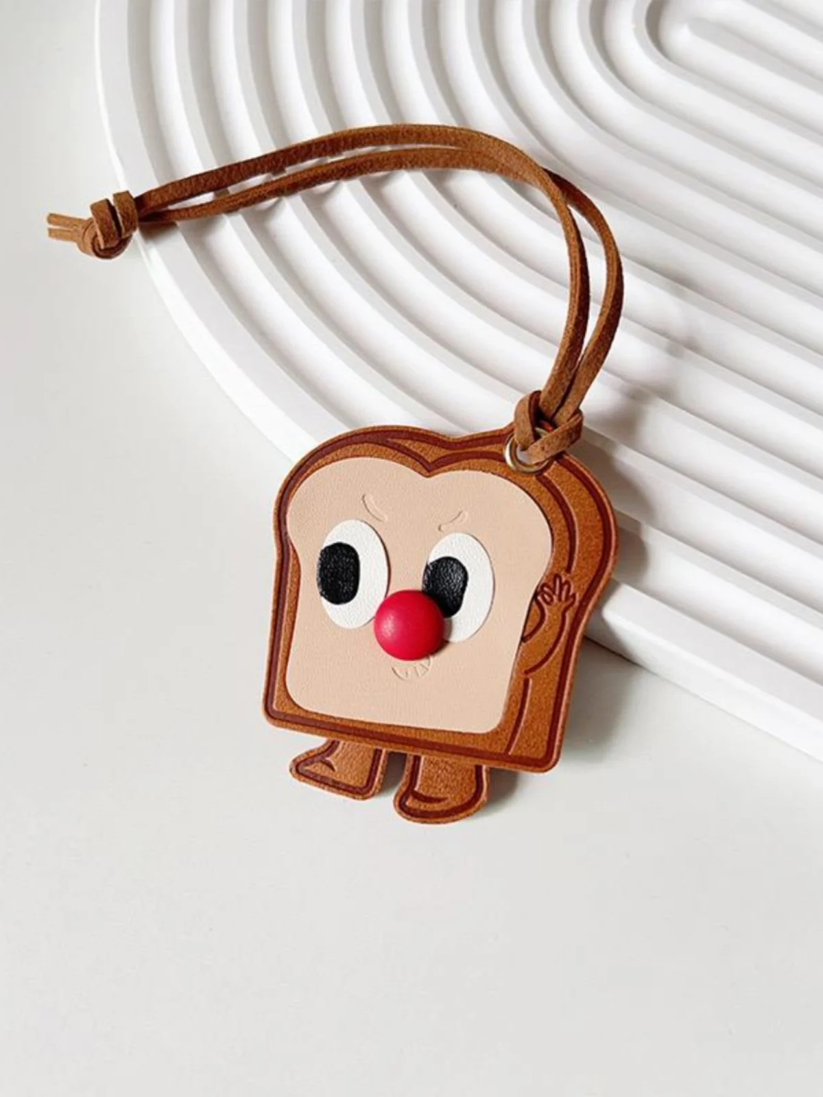 Подвеска с хлебом и тостом кожаный школьный рюкзак украшения мультяшная кукла