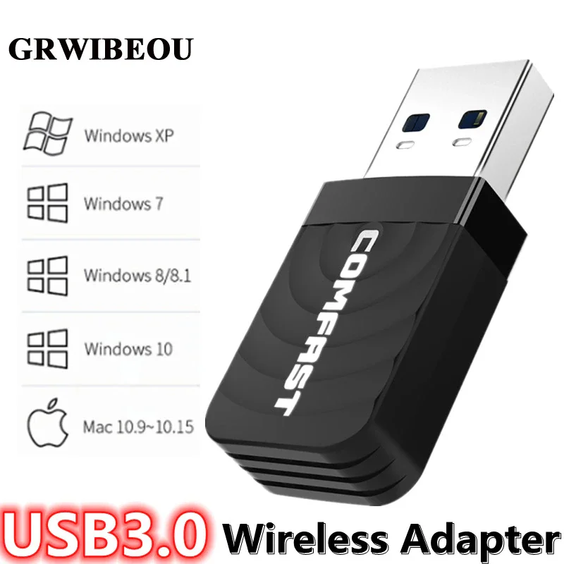 

Адаптер usb Wi-fi 2,4 ГГц/5,8 ГГц, 1300 Мбит/с
