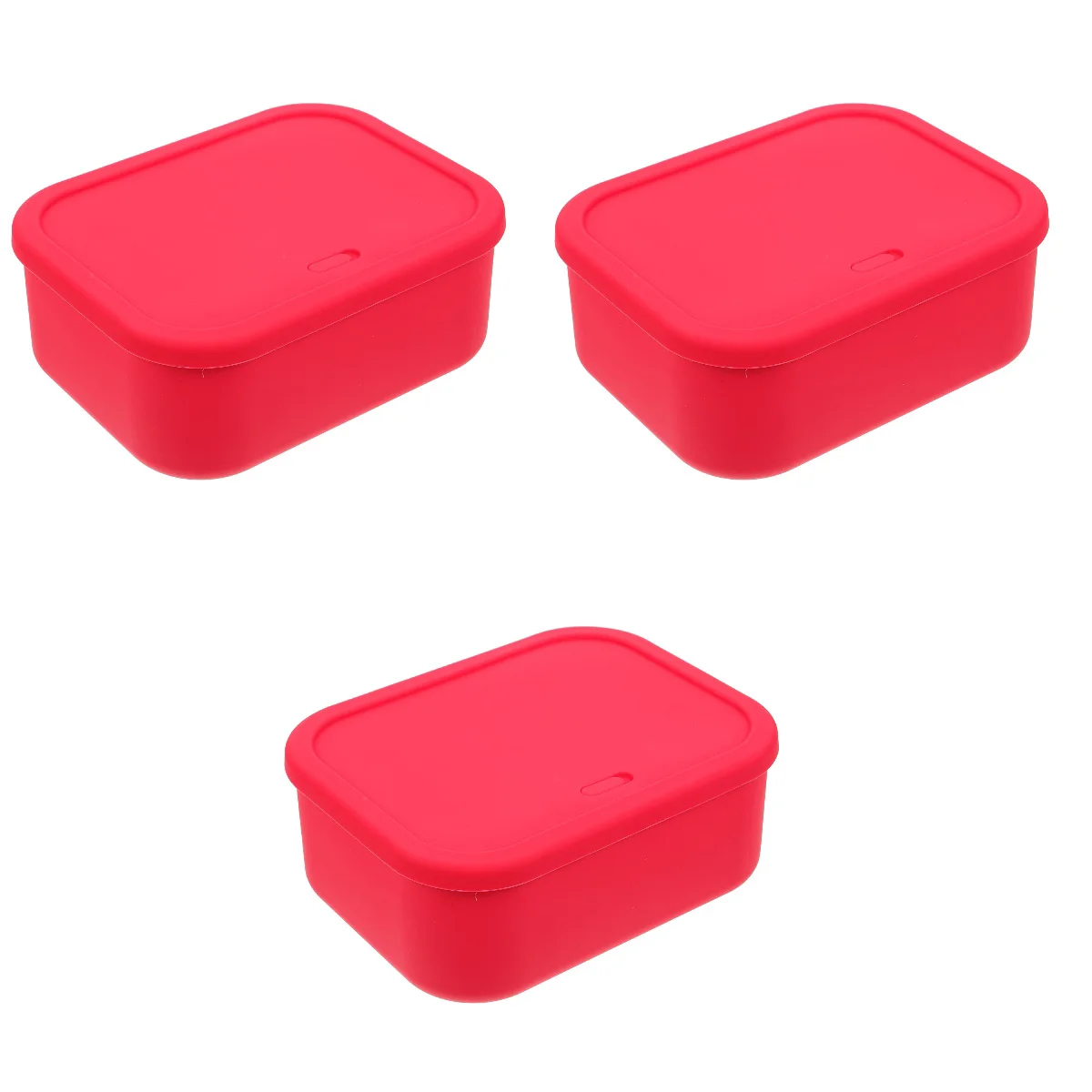 

3pcs Freezer Refrigerator Fruit Boxes Silicone Box Sealing Storage Box