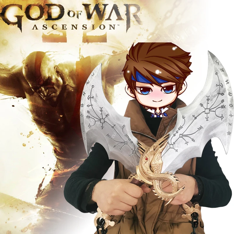 40 См Искусственная Кожа Кратос God Of War Katana Реальный Размер Самурайский Меч С