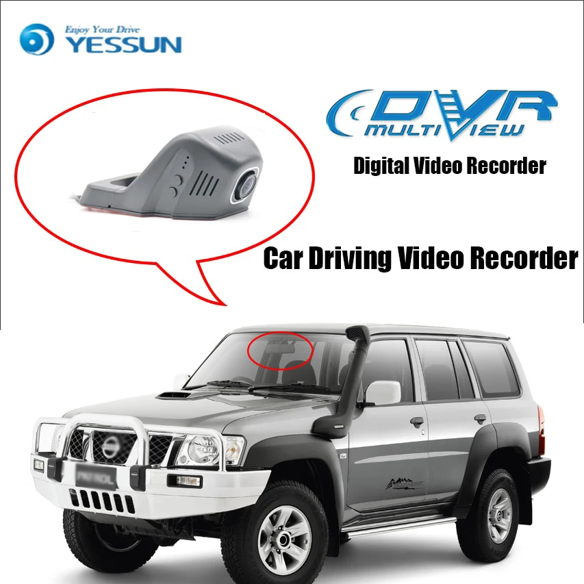YESSUN for Nissan patrol Car Driving Video Recorder DVR Mini Control APP Wifi Camera Registrator Dash Cam Original Style