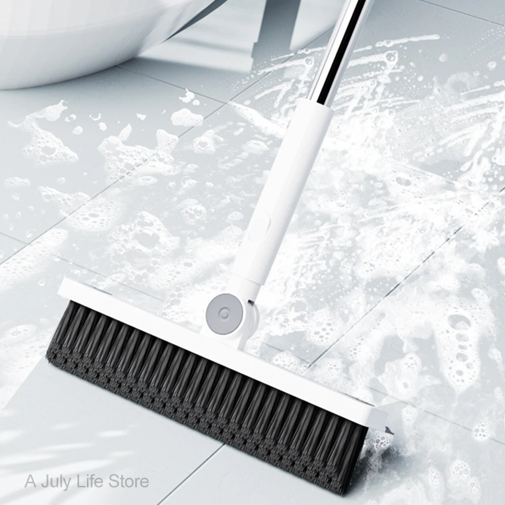 2 в 1 щётка-скребок для чистки пола с длинной ручкой