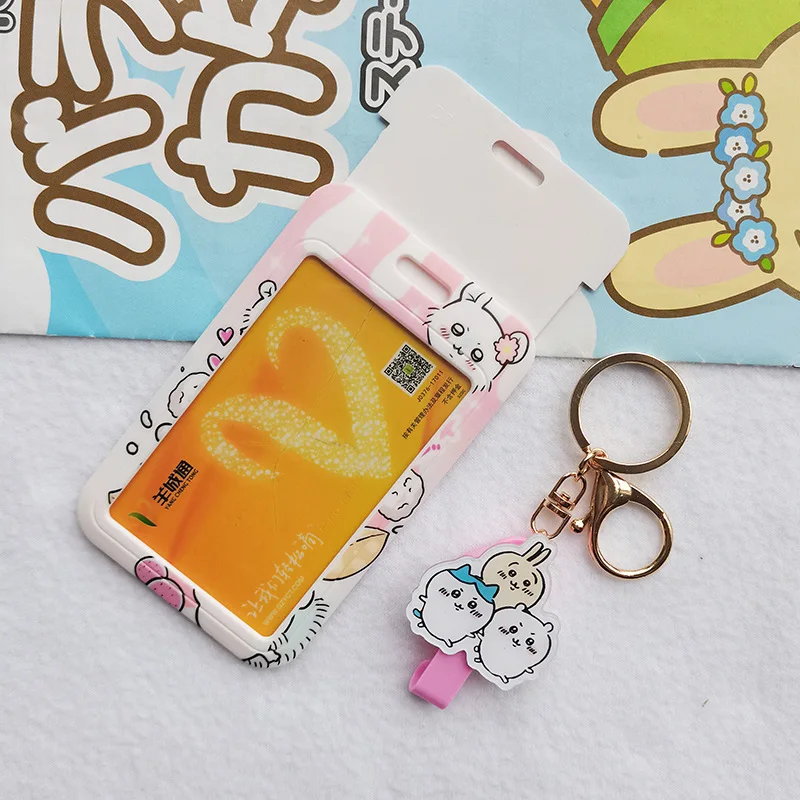 Chiikawa Kawaii держатель для визитных карточек брелок с изображением мультфильма