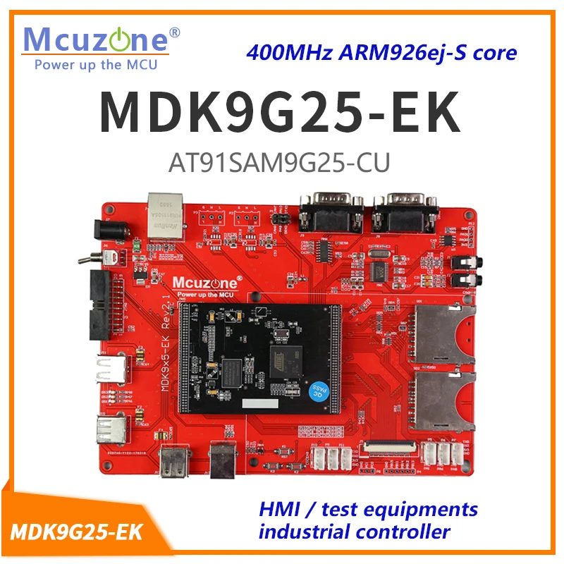 MDK9G25-EK, AT91SAM9G25,400 МГц ЦП, 128 Мб DDR2, Ethernet, USB Высокоскоростной, LINUX atmel arm9 SAM9G25 камера ISI UART