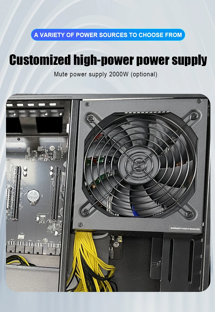 Материнская плата ETH Miner со встроенной картой B85M 65 мм/PSU 200 Вт/8 ГБ ОЗУ/128 Гб SSD/8