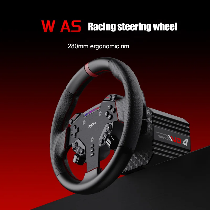PXN V4D Bundle Racing Wheel 4Nm Force Feedback Simulator Игровой руль PXN VD Series Серводвигатель с прямым приводом для ПК (art.: 3920ceddb413d) - 3920ceddb413d