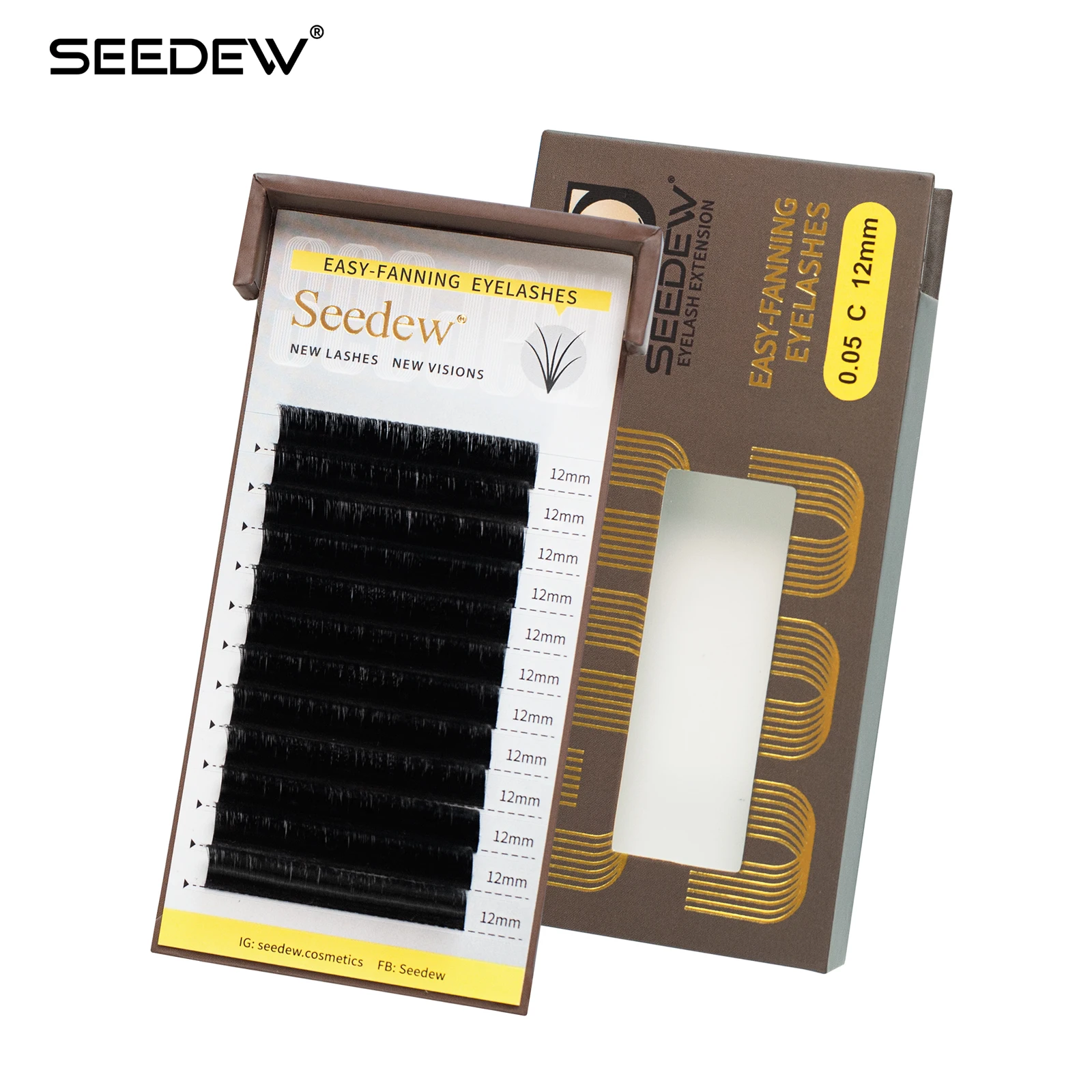 

SEEDEW Easy-fanning Eyelashes Makeup Maquiagem Nagaraku Auto Fans Fast Bloom Flowering Eyelash Extensions Camellia Lashes