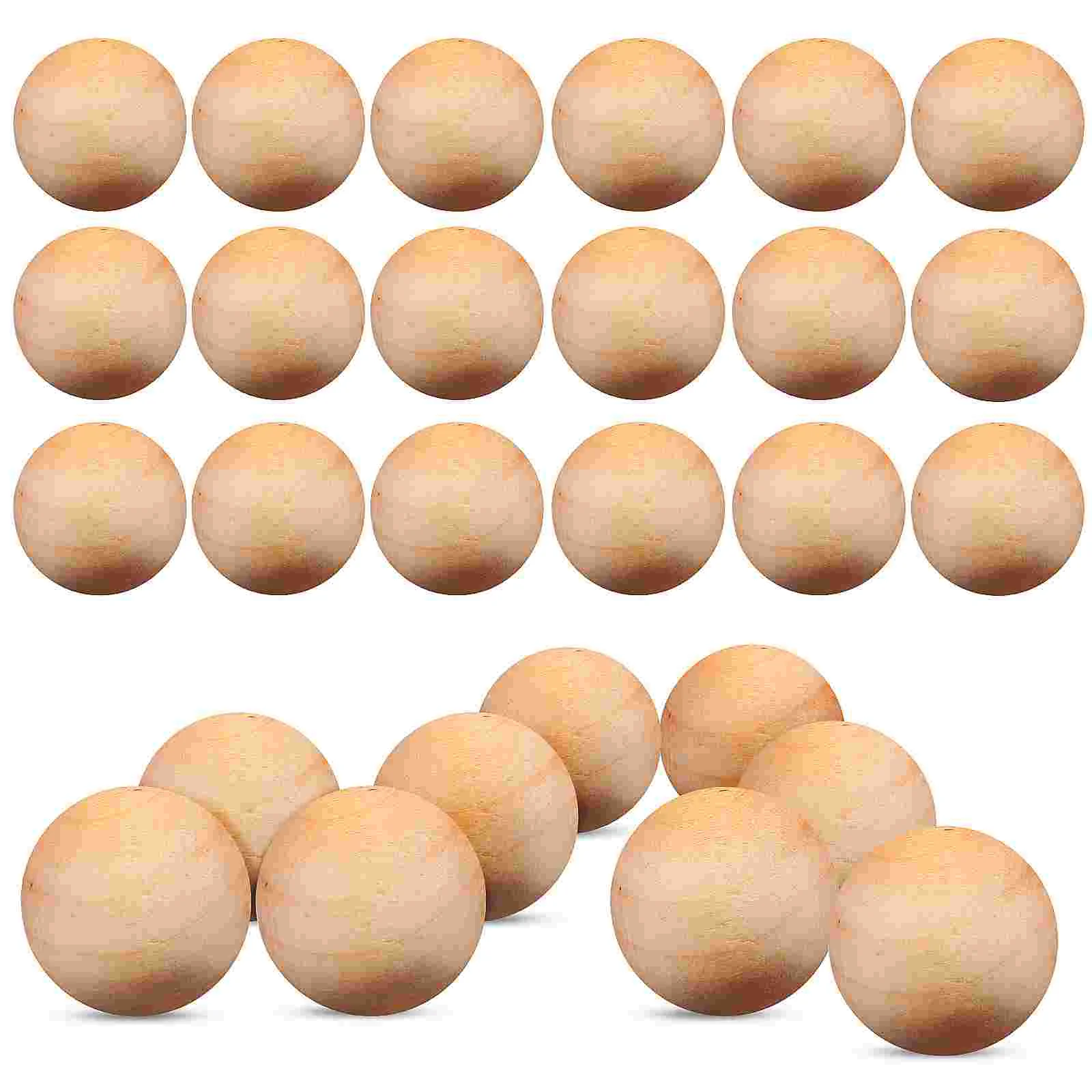 

300 Pcs Beads Wooden Spheres Craft Balls Solid DIY No Hole For Crafting Without Holes Round Crafts