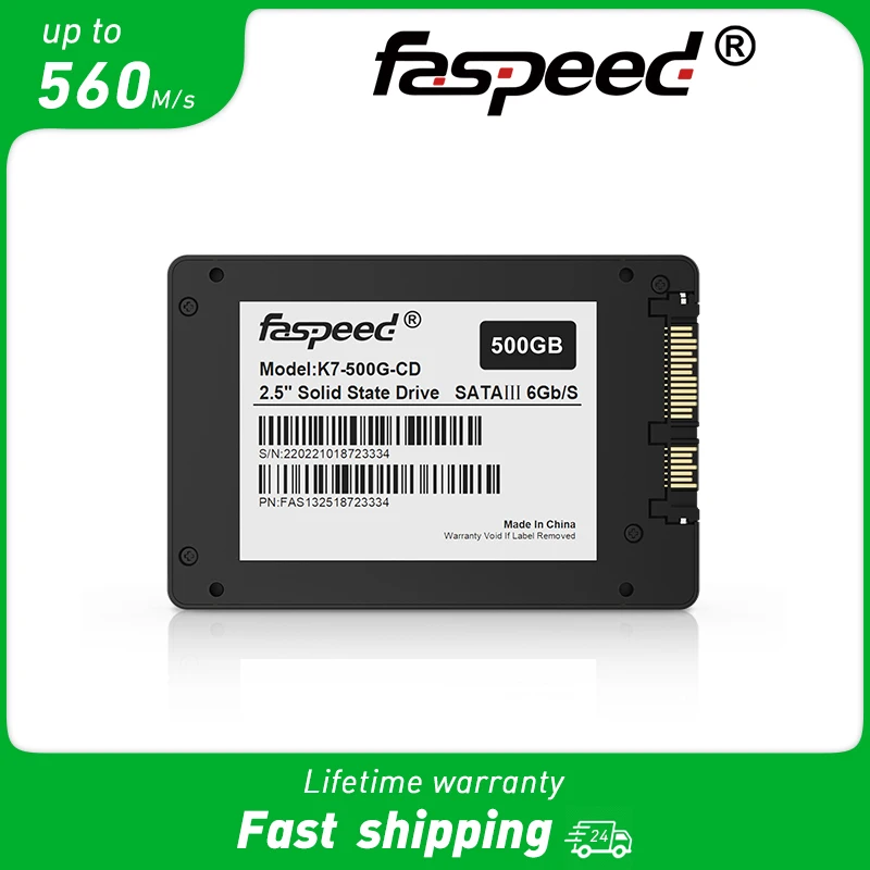 

Faspeed SSD 128GB 256GB 512GB 120GB 240GB 480GB 960GB 360GB 2.5 Inch 500GB 720GB 960GB 1TB Internal Solid State Desktop Laptop