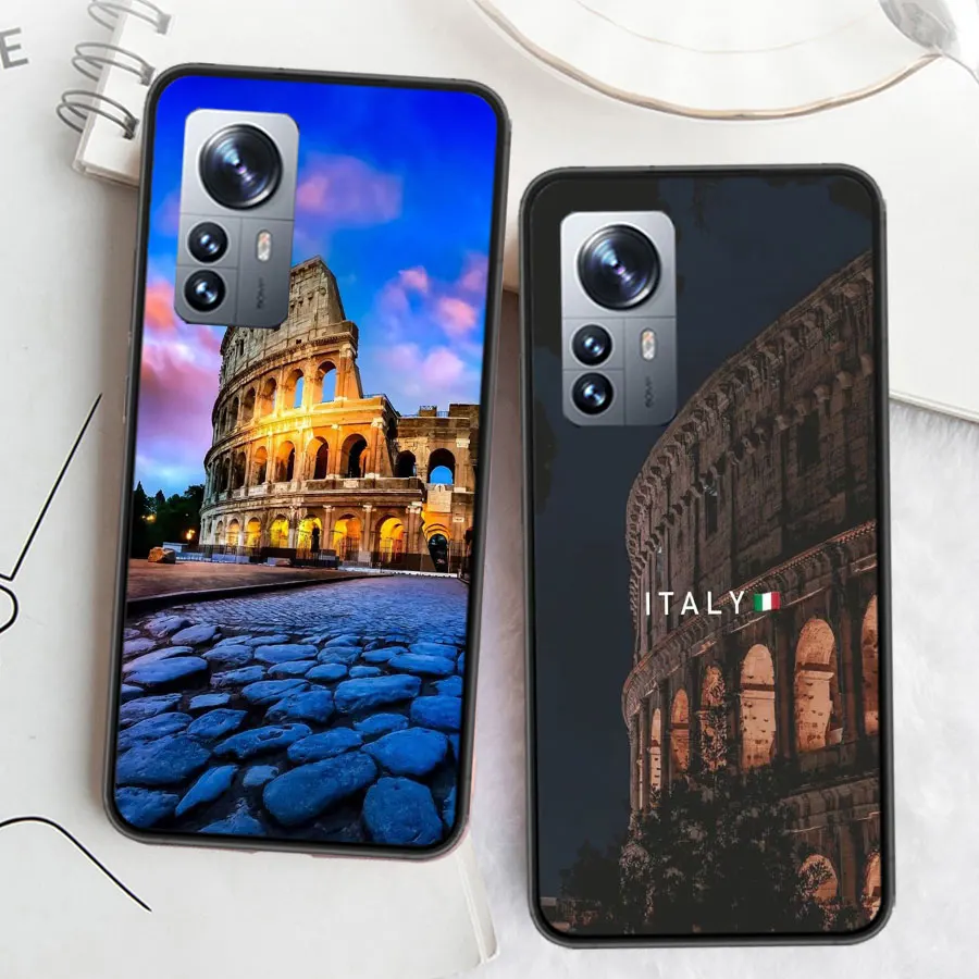 Чехол для телефона Colosseum Rome Italy Xiaomi Poco X7 X6 X5 X4 X3 GT NFC M4 M5 Pro 5G M3 Mi F6 F5 F4 F3 F2 F1 Capa Coque TPU Cover