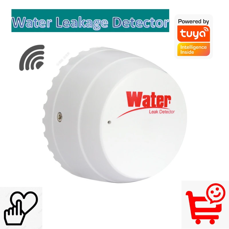 

TUYA WiFi Water Leakage Detector Flood Sensor Water Tank Full Water Security Linkage Alarm Detector Smart Life Remote Monitoring