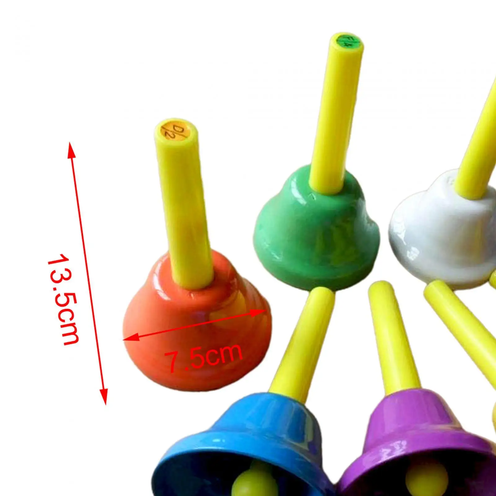 8 шт. диатонические металлические колокольчики нот для детей хора свадьбы