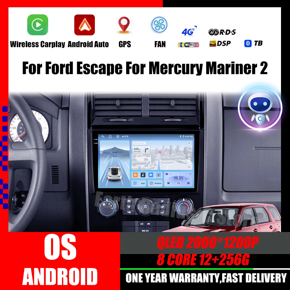 Автомобильное радио Android для Mazda Tribute Ford Escape Mercury Mariner 2 2007-2012 мультимедийный плеер