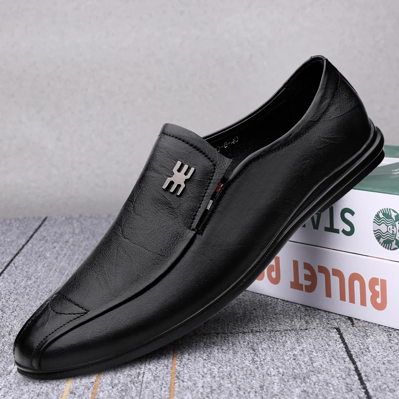 

2022 New Men Shoes Summer Loafers Shoes Man Genuine Leather Fashion Luxury Quality Classic Casual Men Business Moccasins Shoes
