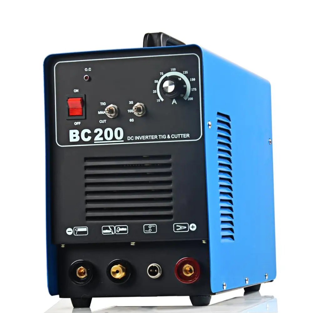 

BC200 50 AMP Air Plasma Cutter, 200 AMP Tig and Stick/MMA/ARC Welder 3 in 1 Combo Welding Machine, 12MM Cut