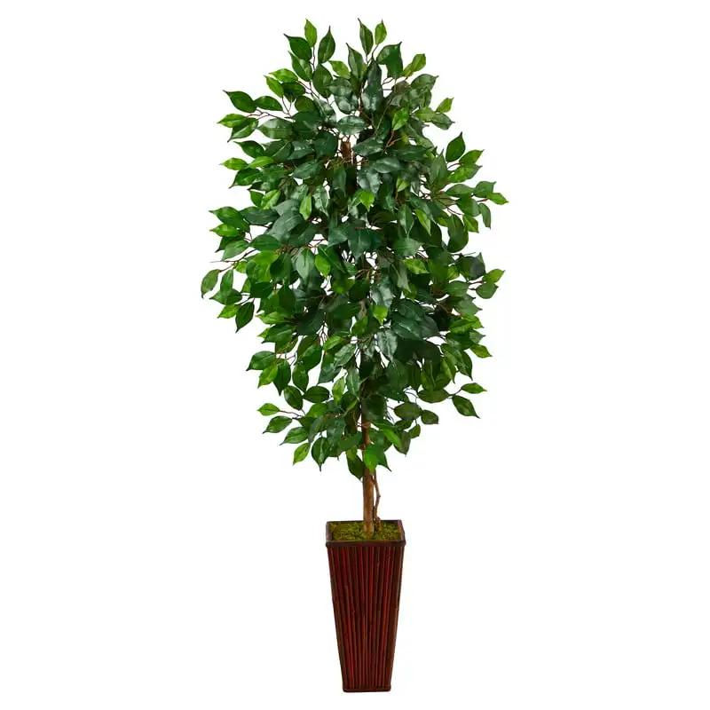 

Ficus Artificial Tree in Bamboo Planter