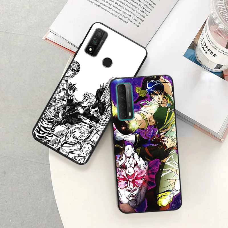 Черный мягкий чехол для телефона Huawei P40 P30 P20 Lite P_Smart Z JOJO's Joseph Joestar Moto G30 G31 One Fusion Edge