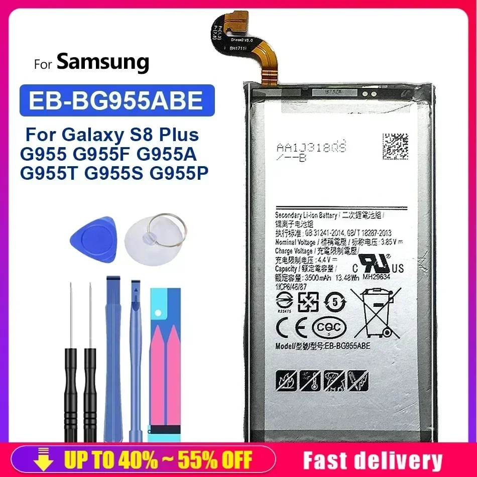 Аккумуляторы для мобильных телефонов EB-BG955ABE Samsung Galaxy S8 Plus Bateria G9550 S8Plus SM-G9 SM-G955 G955 3500