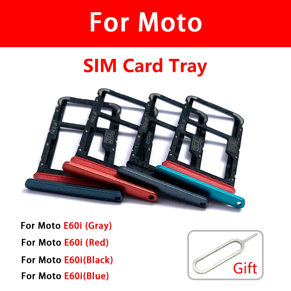 

For Moto E6i E30 E32 Edge 20 Pro SIM Card Tray Slot Holder Adapter Socket Repair Parts