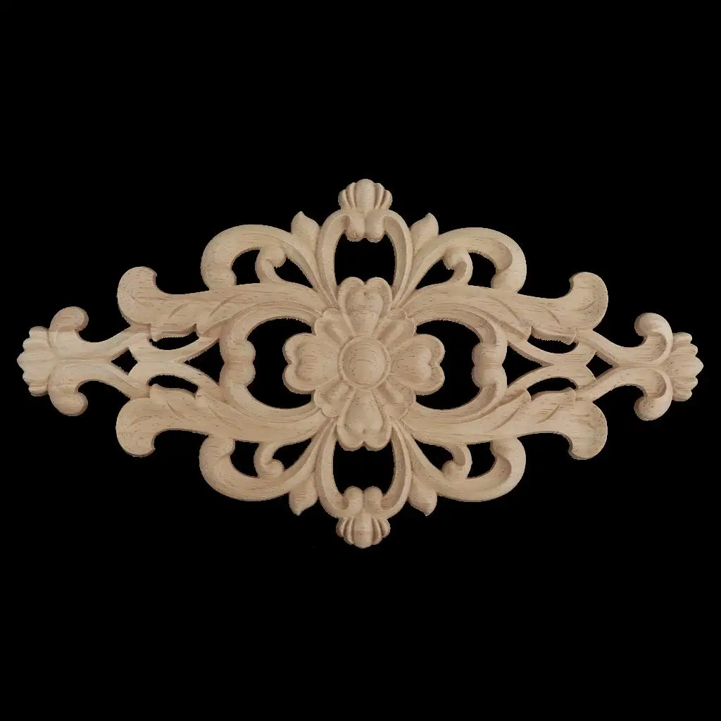 Деревянная Резная Аппликация Угловой Декор-мебель Ручной Работы Молдинг