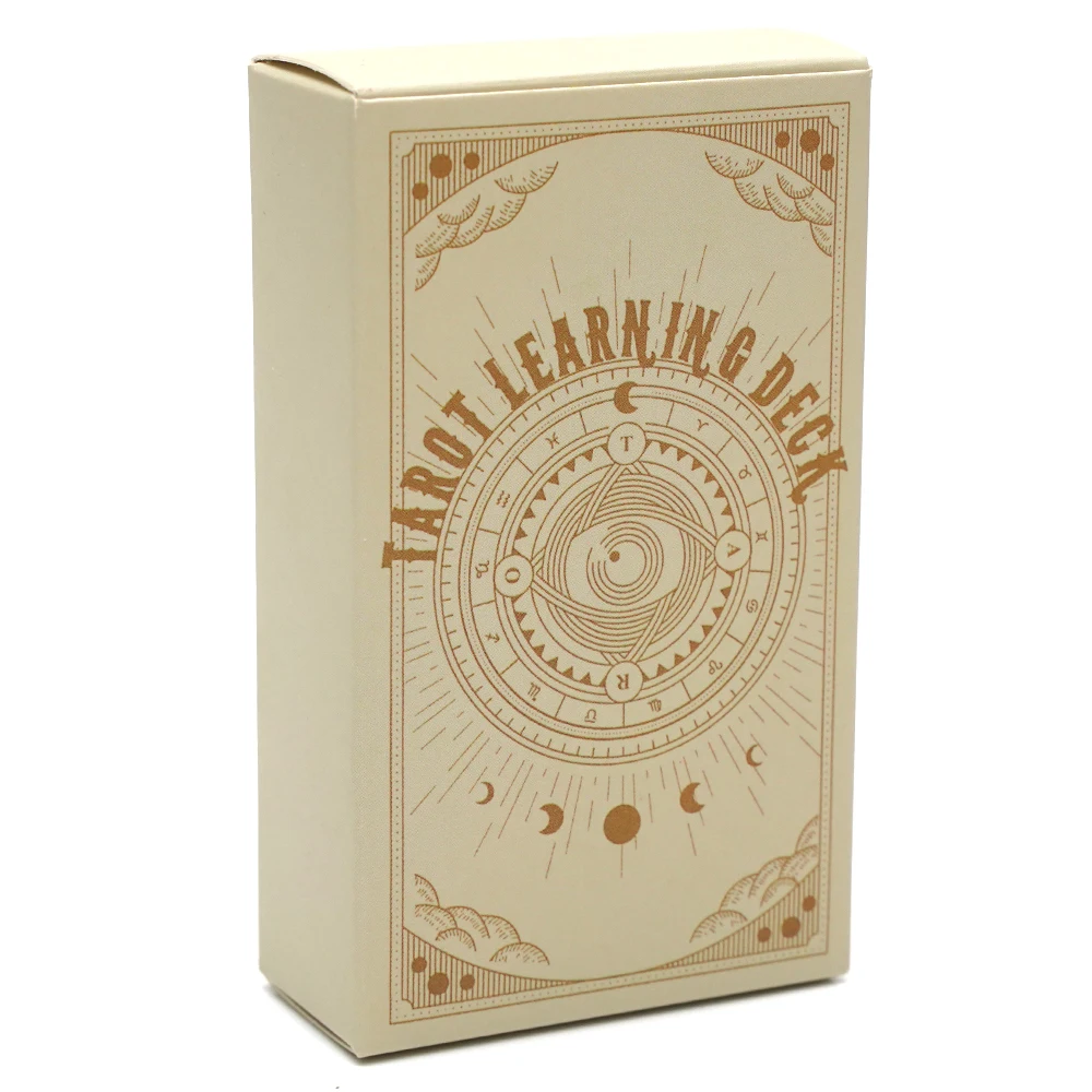 LEARNING DECK TAROT — полный набор Oracle с 78 карт для начинающих экспертов стандартное