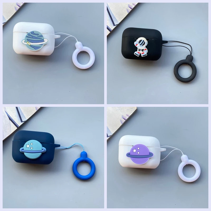

Cartoon Planet Case For JBL T230NC / T130NCTWS Case with rope Anti-lost Silicone Bluetooth Protect Earphone cover For jbl T130NC