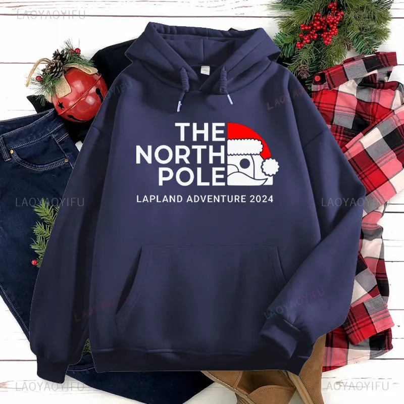 Теплая толстовка с лацканами одинаковые семейные праздники Рождественский