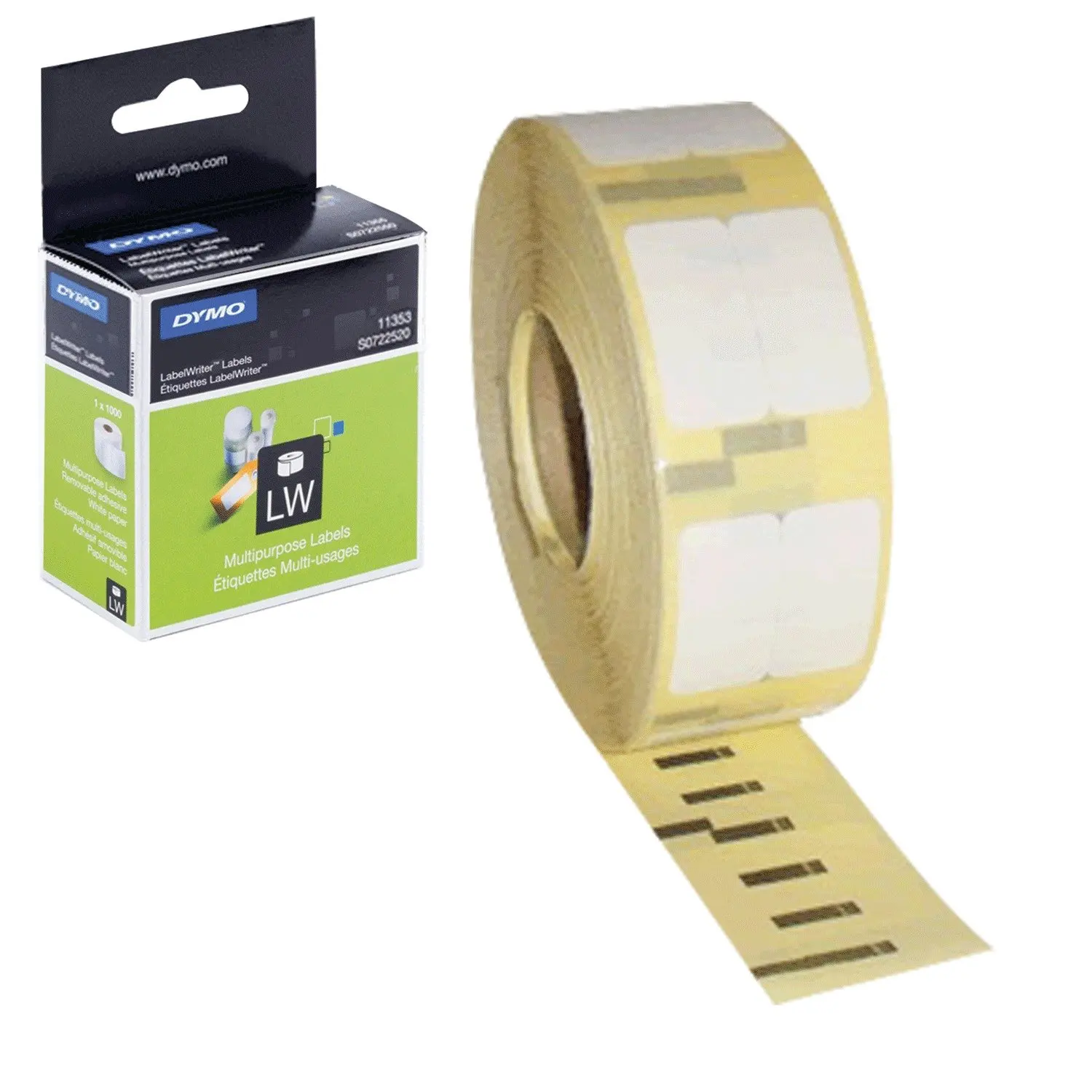 Картридж для принтеров этикеток DYMO Label Writer этикетка 25х13 мм в рулоне 1000 шт./рулоне