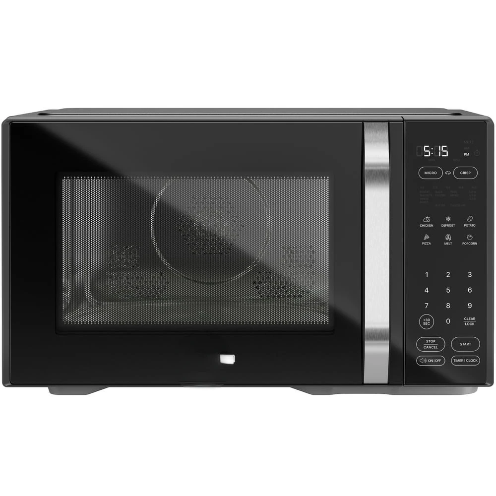 

1.1 cu. ft. Countertop Microwave Oven + Crisper, 1800 Watts, Black