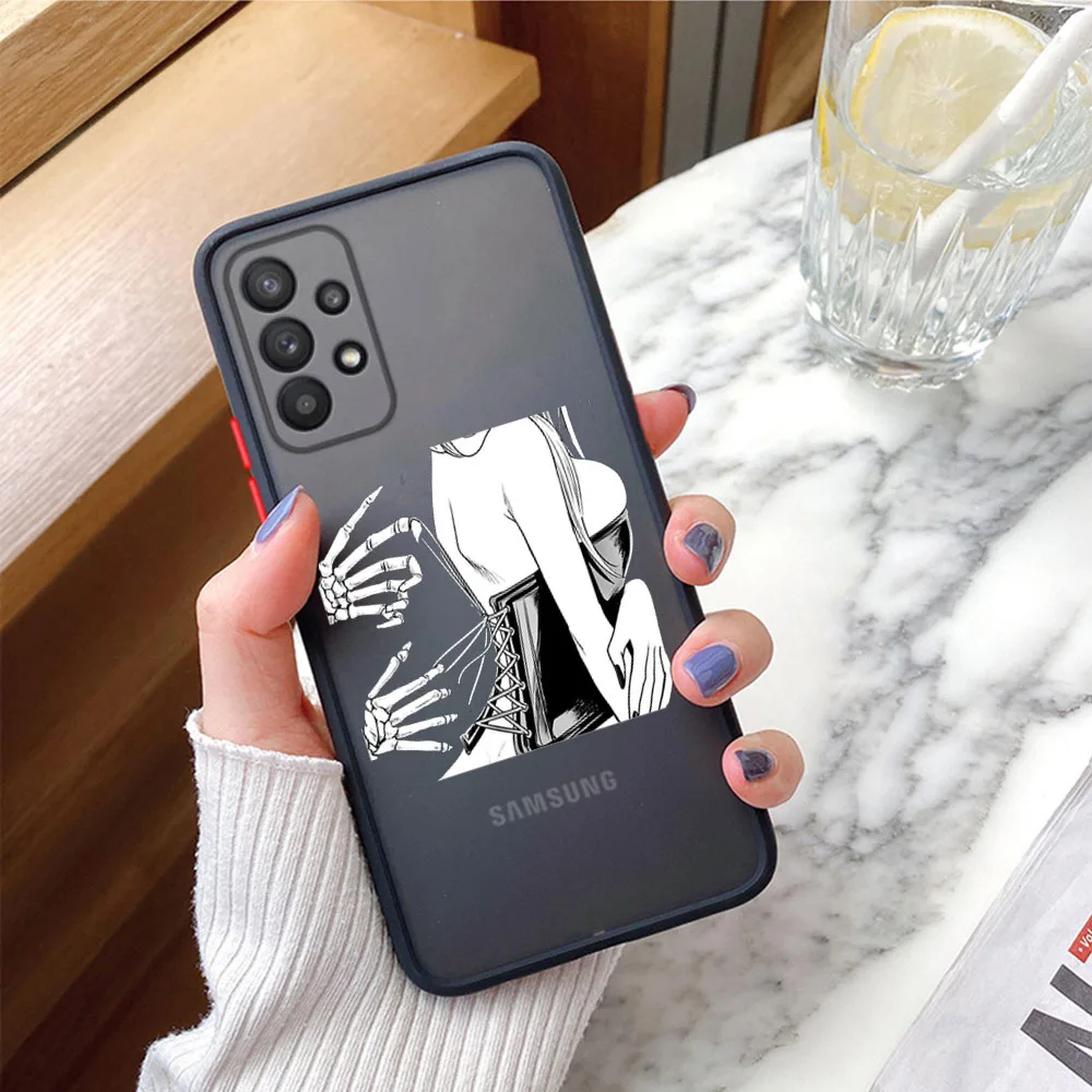 Прозрачный чехол для Samsung A13 A14 A22 A23 A24 A21S A31 A32 A33 A34 A51 A52 A53 Note10 9 8 Gyaru Shyness аниме