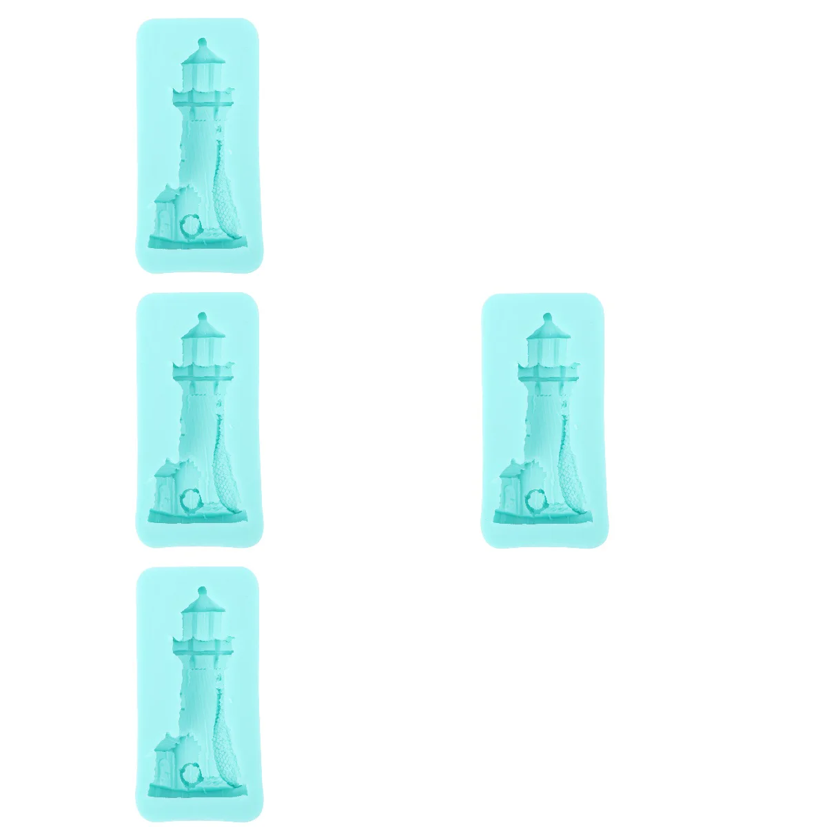 

Set 4 Biscuits Mold Dessert Creative Cake Silicone Moulds Resin Lovely Soap Candy