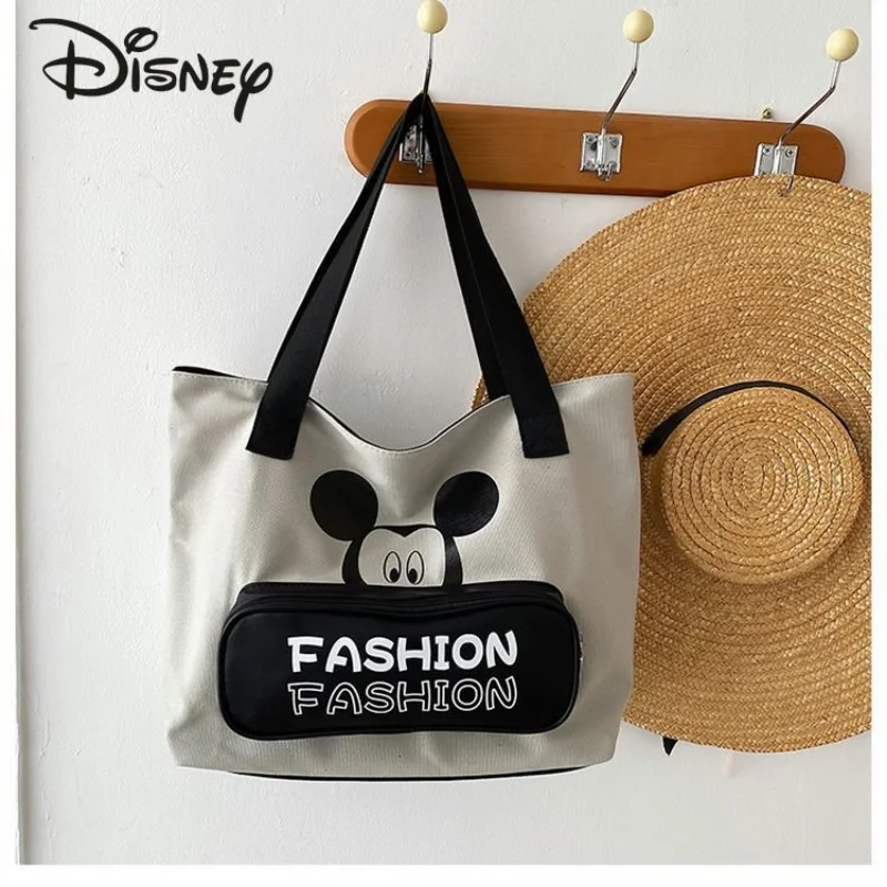 Disney Mickey Luxury Brand Women's Bag Large Capacity Commuter Casual Bag Cartoon Versatile Multifunctional Storage Shoulder Bag