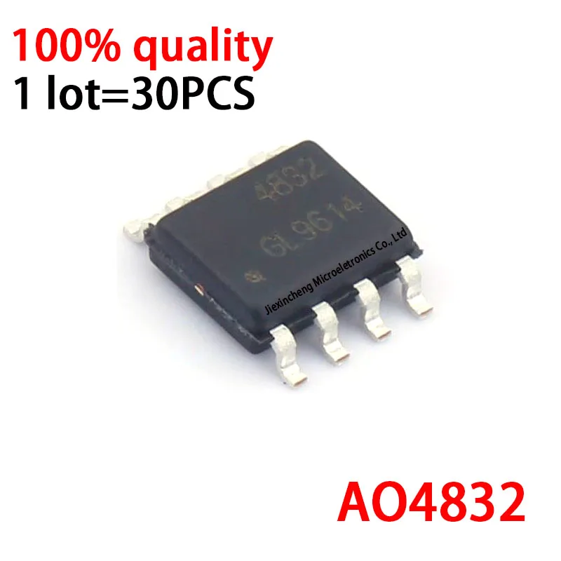 

30 шт. новый оригинальный AO4832 4832 SOP8 30V10A MOSFET