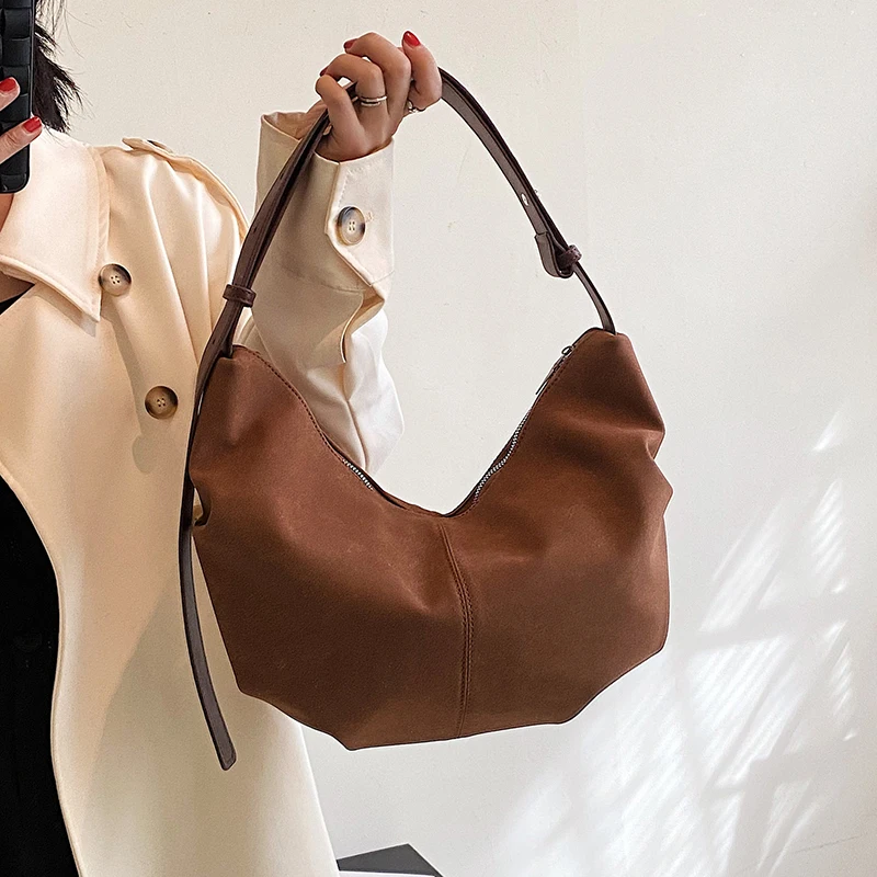 

Large Capacity Luxury Handbags Women Bags Designer Nubuck PU leather Hobos Bags Vintage Female Shoulder Crossbody Bag Totes