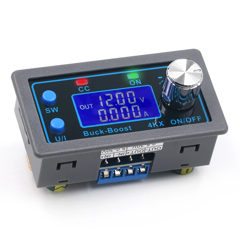 

DC DC Buck Boost Converter CC CV 0.5-30V 4A Power Module Adjustable Regulated power supply For Solar Battery Charging ZK-4KX CNC