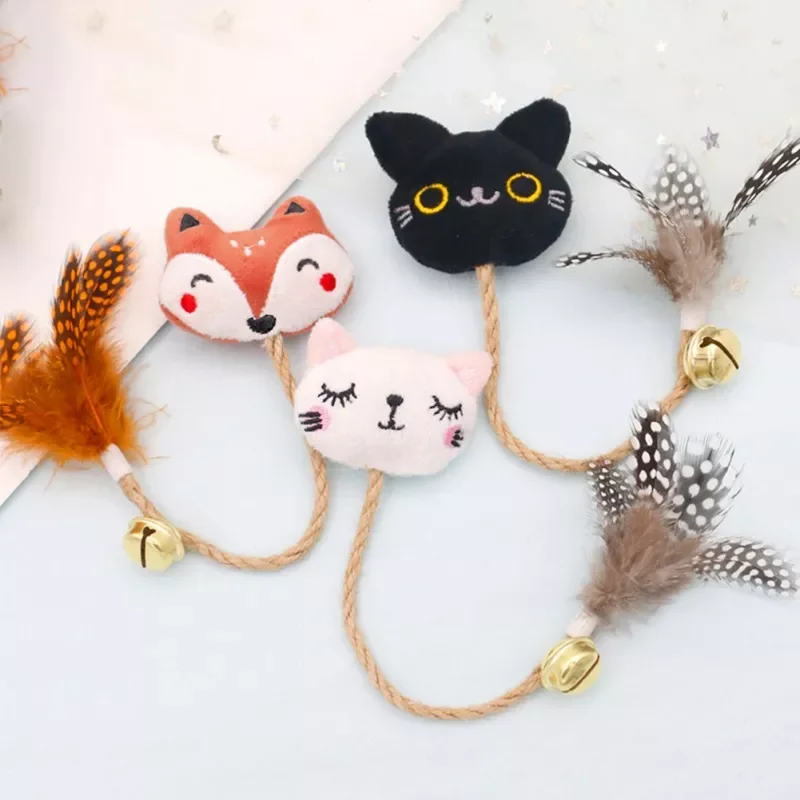 

Pet Cat Catnip Toy Cute Teaser Wand Toy for Cats Kitten Teeth Grinding Cat Plush Thumb Pillow Pet Accessories