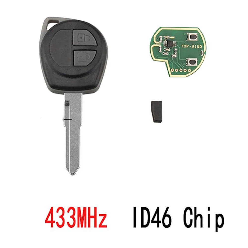 

434 МГц ID46 чип Автомобильный Дистанционный ключ подходит для Suzuki Swift SX4 ALTO Vitara Ignis JIMNY Splash HU87 необработанное лезвие