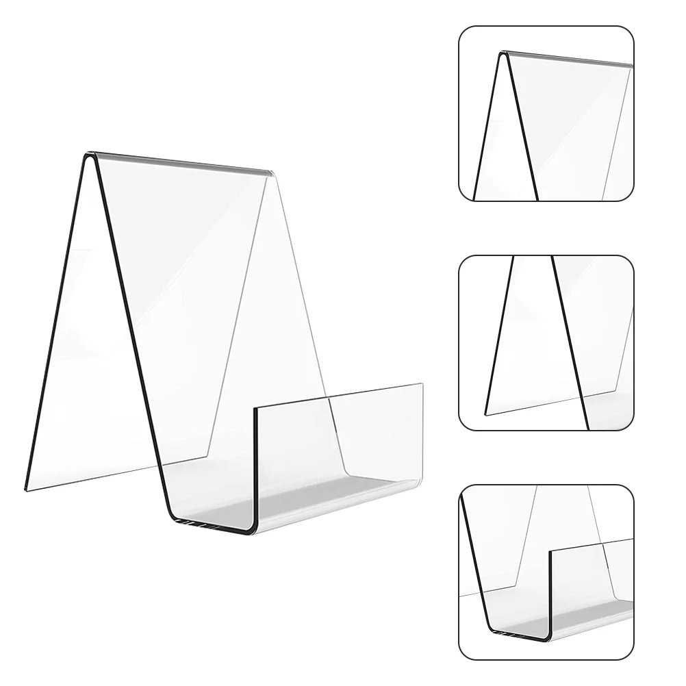 

Stand Book Display Acrylic Easel Standsmagazine Clear Holder Rack Racks Recipe Comic Photo Picture Album Transparent Calendar