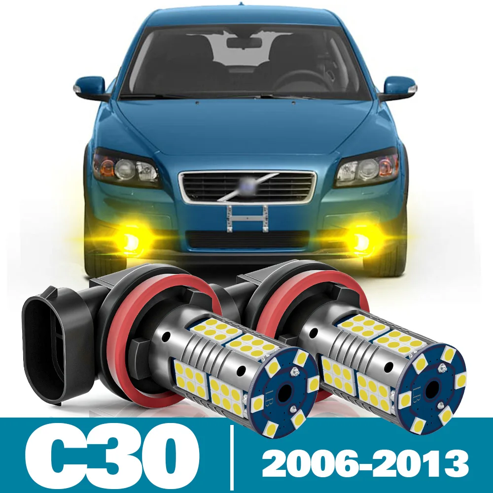 

2pcs LED Fog Light For Volvo C30 Accessories 2006 2007 2008 2009 2010 2011 2012 2013