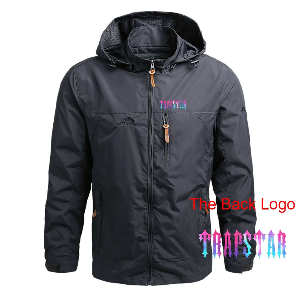 

trapstar 2023 Spring and autumn style Men High quality leisure Breathable Waterproof Hoodie Trench Coat Adventure Casual Jacket