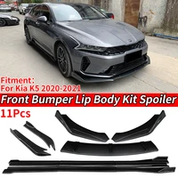 car front bumper splitters lip body kit spoiler side skirts extensions rear wrap angle shark fins abs for kia k5 kaiku 2020 2021