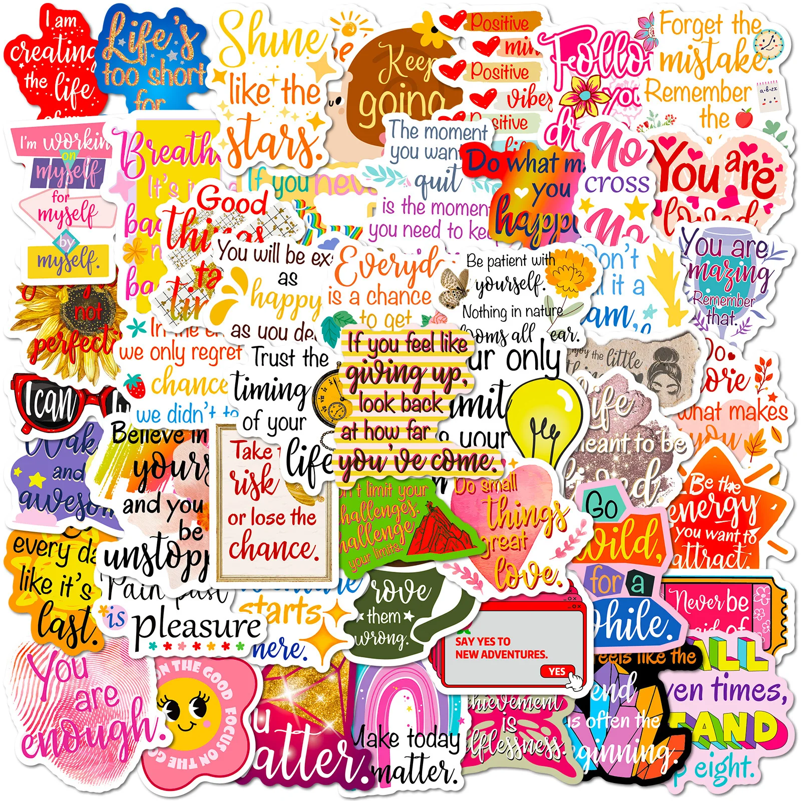 

Водонепроницаемые граффити наклейки с английскими фразами 10/25/50 шт