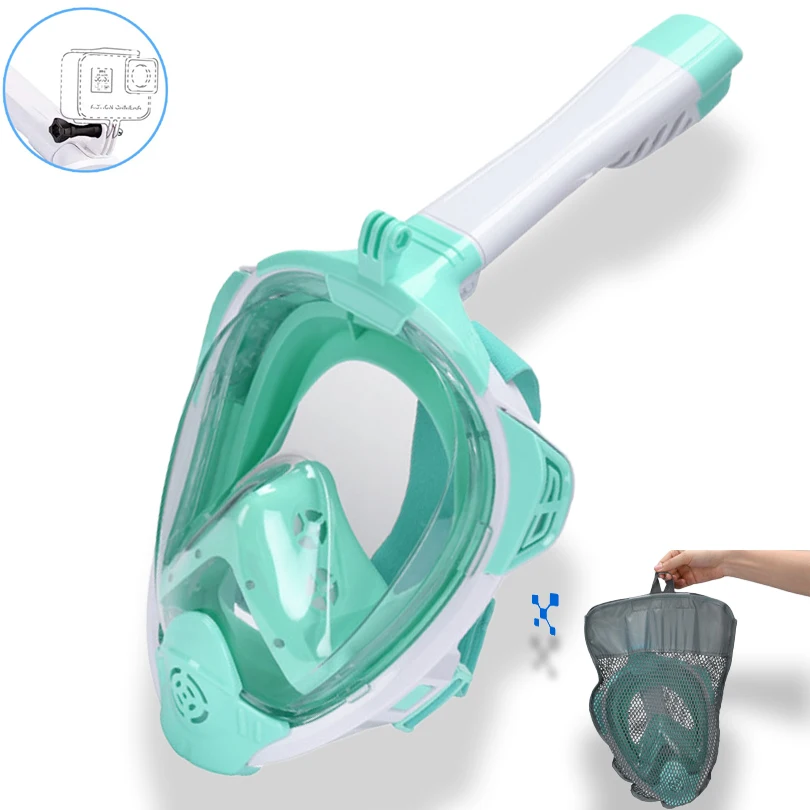 Противотуманная маска для подводного плавания полнолицевая взрослых и детей