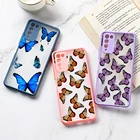 Чехол Honor 50 для Huawei P30 Pro, чехол с бабочкой, чехол для Honor 10X Lite 9A 8X 9C 20 50 Pro P30 Lite P40 Lite P20 Pro, Матовый Бампер