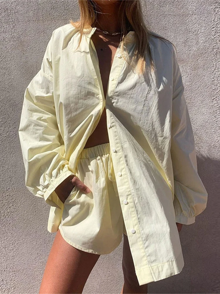 Женский Повседневный Спортивный костюм комплект из двух предметов рубашка с