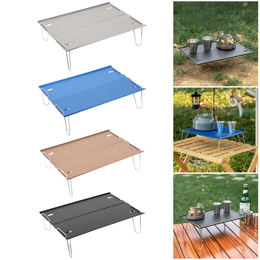 

Picnic Folding Table Outdoor Mini Table Aluminium Aloy Portable Desk For Camping Equipments Accessories Outdoor Tools
